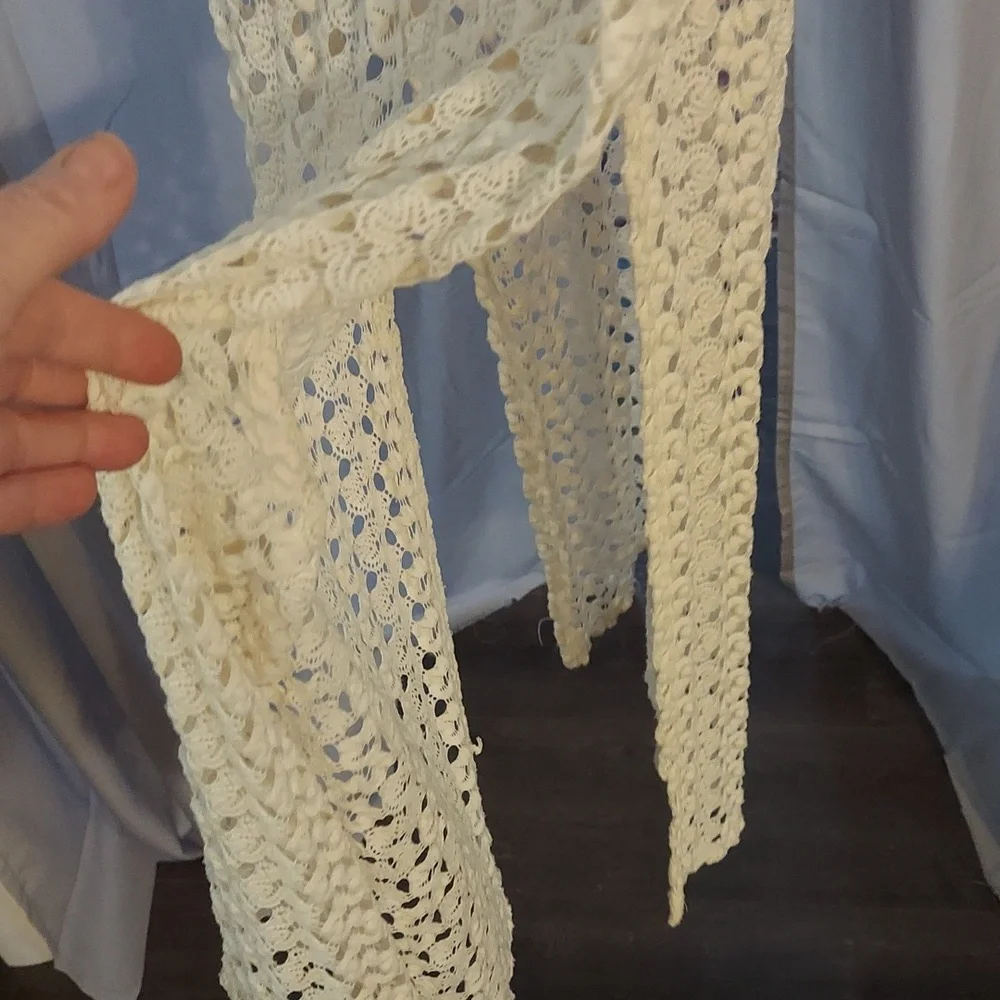 American Rag Cie Dress Size XS Ivory Color Crochet - Picture 5 of 5